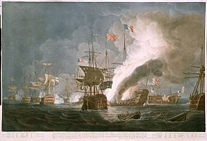 Thomas Whitcombe - The Battle of the Nile 1798