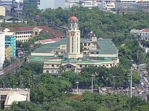 Top view of the City Hall along Padre Burgos Avenue, Ermita, Manila