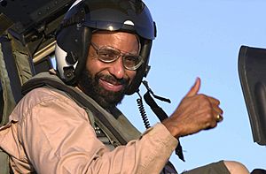 US Navy 030831-N-9319H-006 The Honorable Richard L. Baltimore, US Ambassador to Oman, gives a thumbs up.jpg