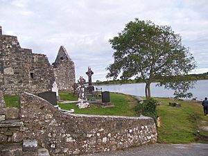 Urlaur Abbey on Lake Urlaur Co. Mayo