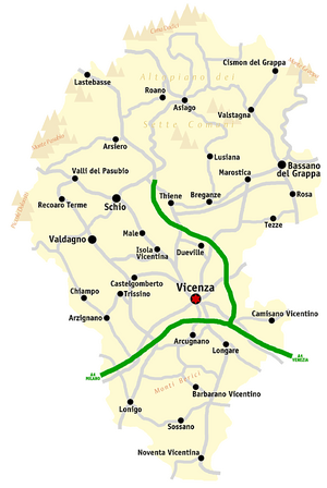 Vicenza mappa