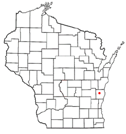 Location of Plymouth, Wisconsin