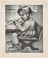 Writing Lesson by Samuel Joseph Brown, Jr. 1938