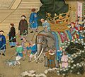 万国来朝图 Myanmar (缅甸国) delegates in Peking in 1761