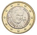 1€-Vatican-Benedikt XVI-Revers