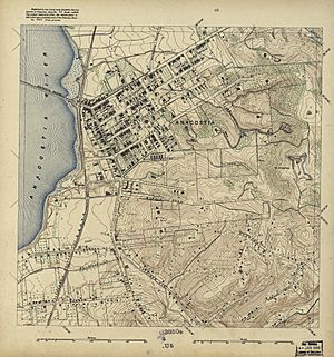1892 map of Anacostia, DC