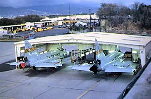 199th Fighter Interceptor Squadron F-102s Hickam AFB 1976