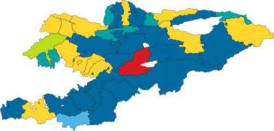 2015 Kyrgyzstani legislative election map