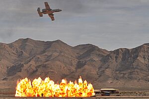 A-10 simulates close air support