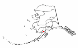 Location of Igiugig, Alaska
