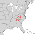 Abies fraseri range map 2