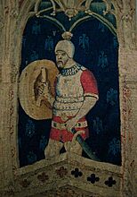 Alexander the Great or Hector of Troy (detail), tapestry, France or South Lowlands, 1400-1410 (5453445613)