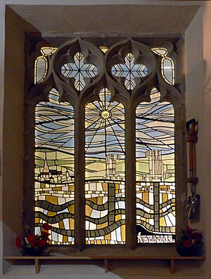 All Saints, Cotgrave, Mining Memorial Stained Glass Window