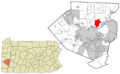 Allegheny County Pennsylvania incorporated and unincorporated areas Fox Chapel highlighted