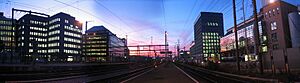 Altstetten-station-sundown