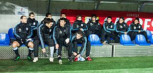 Argentina substitute bench – Portugal vs. Argentina, 9th February 2011 (1)
