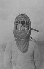 Armor - Body and Helmets - Infantry Fencing Mask made by A.G. Spaulding & Bros. for the U.S. Government - NARA - 20807122 (cropped)