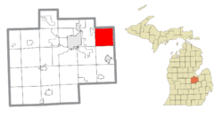 Location within Saginaw County