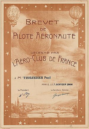 Brevet de pilote aéronaute 1904