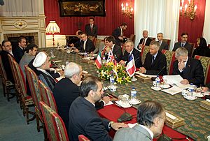 EU ministers in Iran for nuclear talks, 21 October 2003
