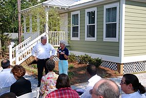 FEMA - 38335 - Open house for permanent Mississippi Cottage