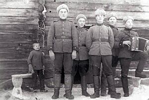 Finnish soldiers during the Winter War
