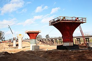 Fresno River Viaduct construction 2016