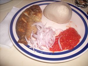 Ghanaian Banku cuisine dish food