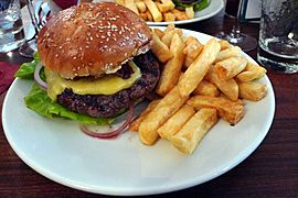 Hamburger - Hawksmoor, Spitalfields, London