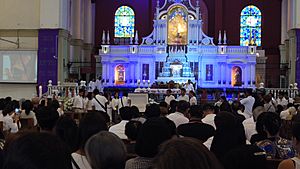 Interment ceremony at Basilica Minore, Naga City 01