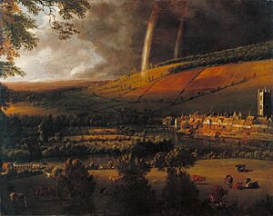 Jan Siberechts - Landscape with Rainbow, Henley-on-Thames - WGA21191
