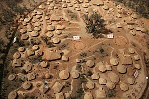 Jiangzhai settlement model, Yangshao culture, Lintong, Shaanxi