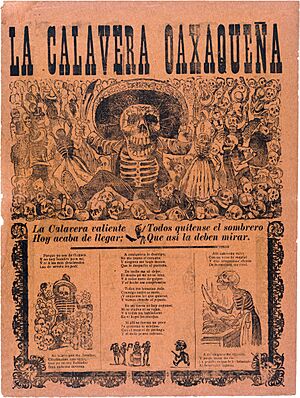 José Guadalupe Posada, Calavera oaxaqueña, broadsheet, 1903