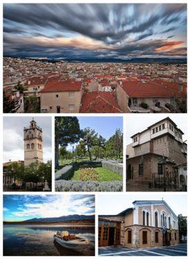 Kozani montage. Clicking on an image in the picture causes the browser to load the appropriate article, if it exists.