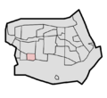 Location of Waterkant district in Barendrecht