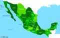 Mapa Mexico 2010