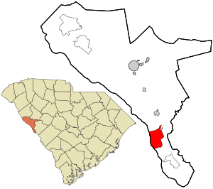 Location in McCormick County and the state of South Carolina.