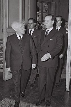 Michel Debre - David Ben Gurion 1960