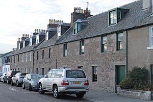 Mid 18th century houses on Fisher Street, Broughty Ferry