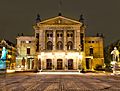 Nationaltheatret Oslo Front at Night