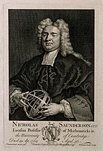 Nicholas Saunderson (Sanderson). Line engraving by G. van de Wellcome V0005223EL