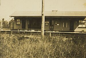 North Arm railway station, circa 1925