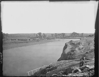 North Platte River, at Fort Steele. Carbon County, Wyoming - NARA - 516615.tif