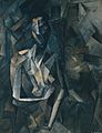 Pablo Picasso, 1909-10, Figure dans un Fauteuil (Seated Nude, Femme nue assise), oil on canvas, 92.1 x 73 cm, Tate Modern, London