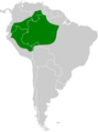 Pharomachrus pavoninus map