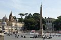 Piazza del Popolo Obelisco Flaminio a Roma
