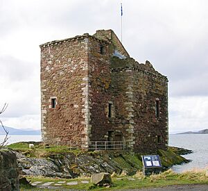 Portencross Castle and harbour