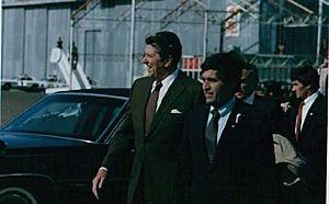 Ronald Reagan and Apollo Astronaut Harrison Schmitt 1