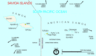 Samoa islands 2002