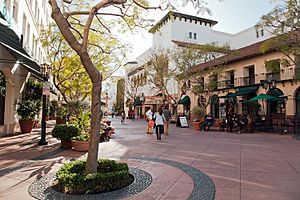 Santa Barbara downtown shopping center